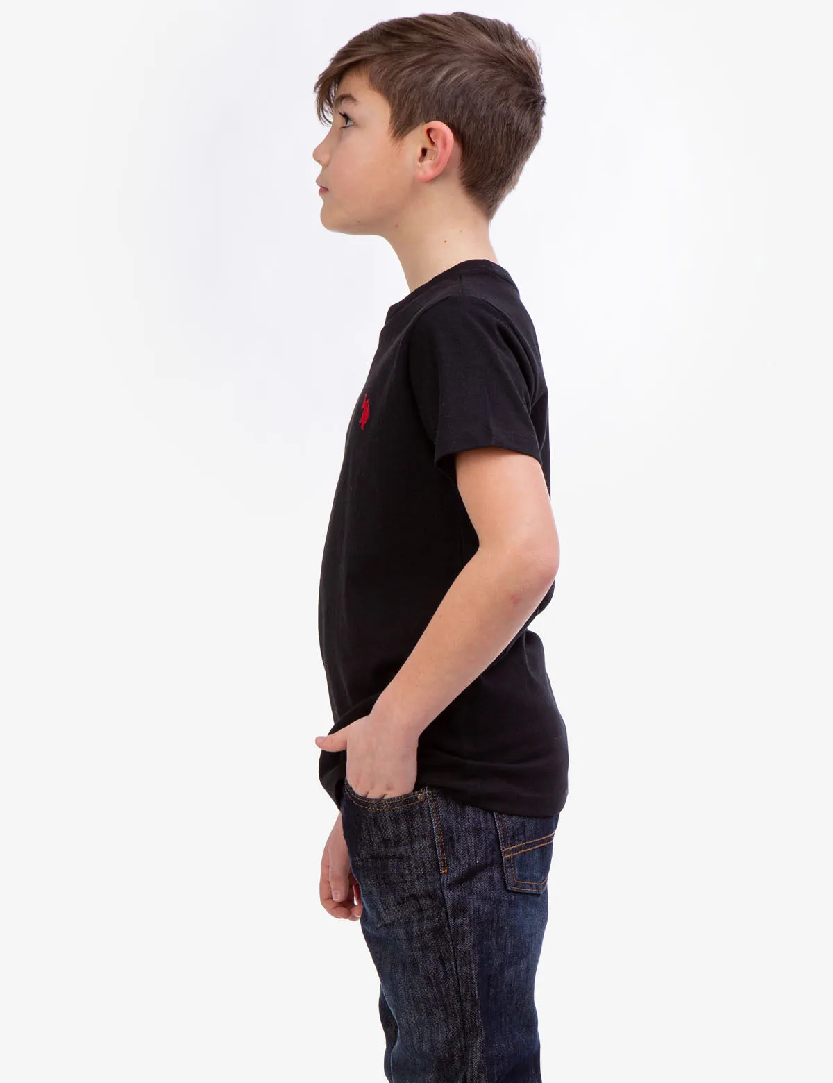 BOYS BASIC CREW NECK T-SHIRT