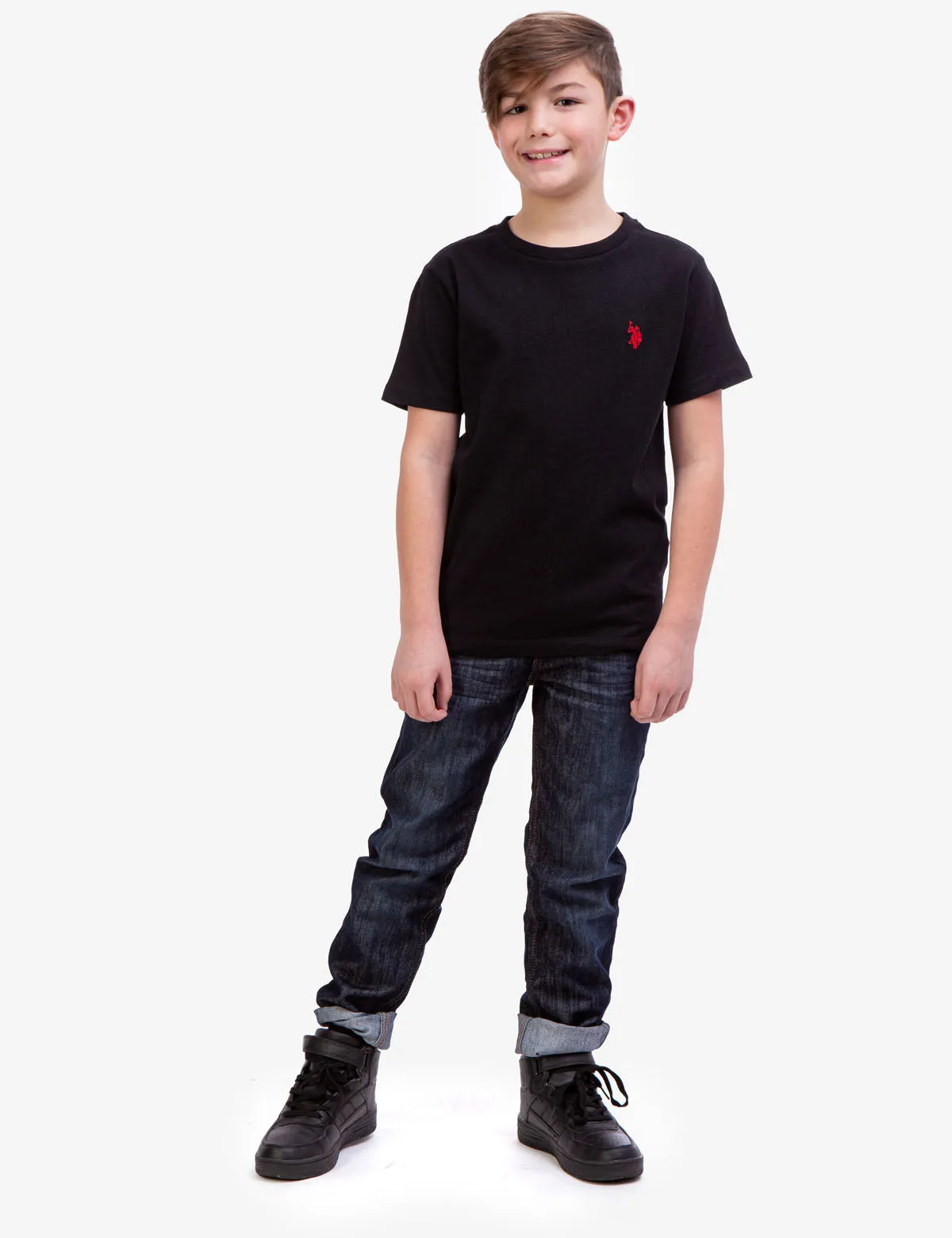 BOYS BASIC CREW NECK T-SHIRT
