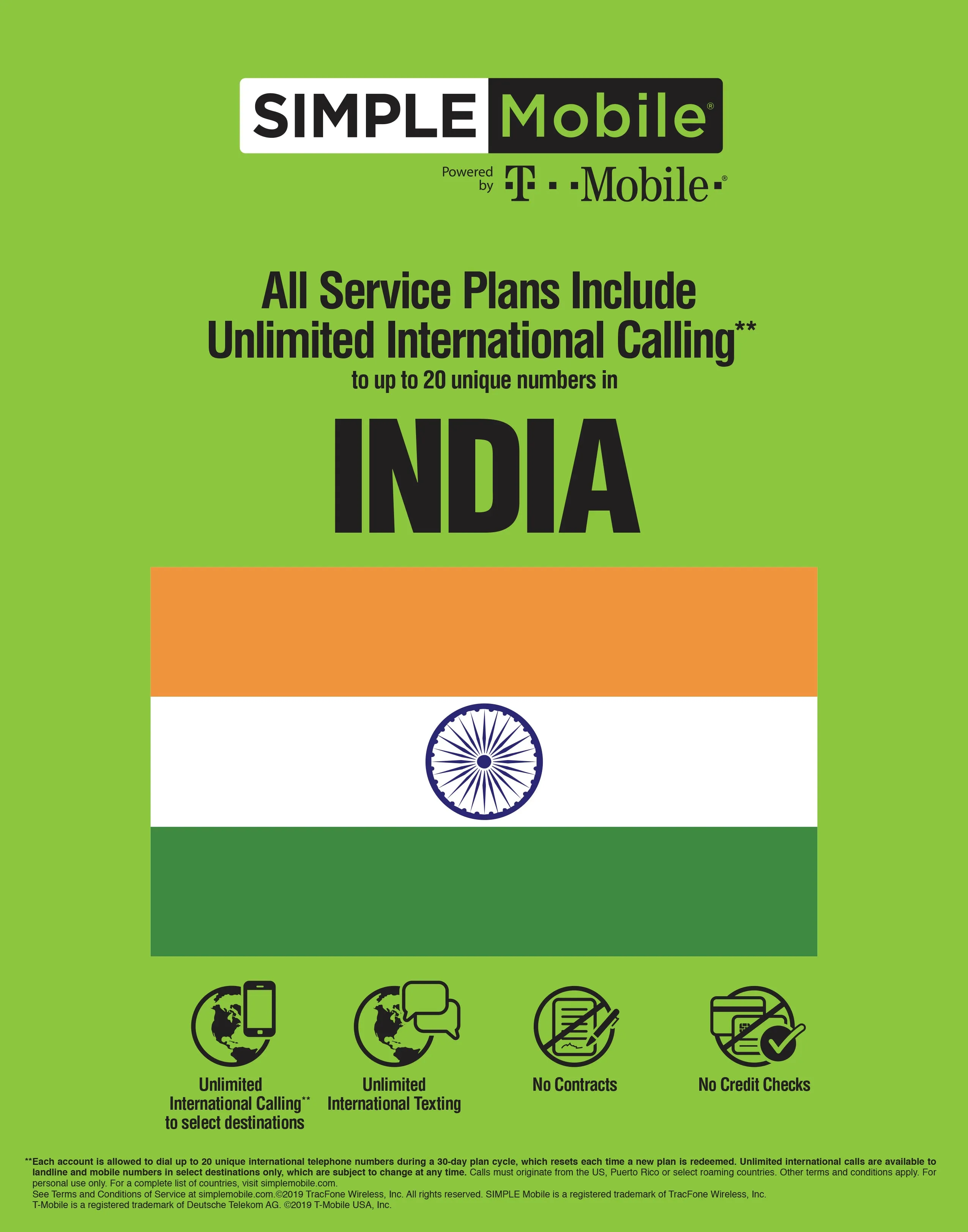 BYOP = Simple Mobile $50 Unlimited Talk, Text, Int'l Text & Data   5gb hotspot   Intl Talk   Sim Card  New Number