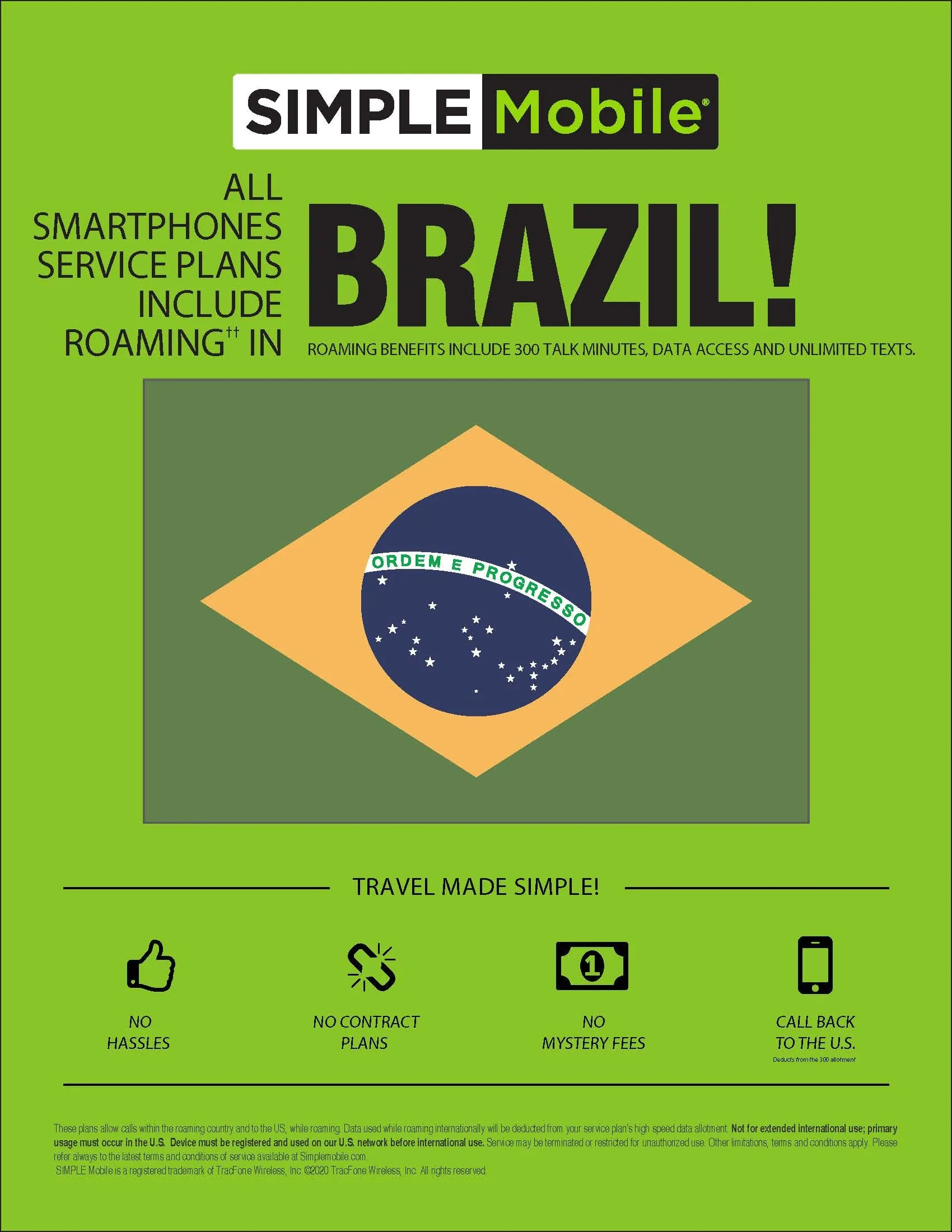 BYOP = Simple Mobile $50 Unlimited Talk, Text, Int'l Text & Data   5gb hotspot   Intl Talk   Sim Card  New Number