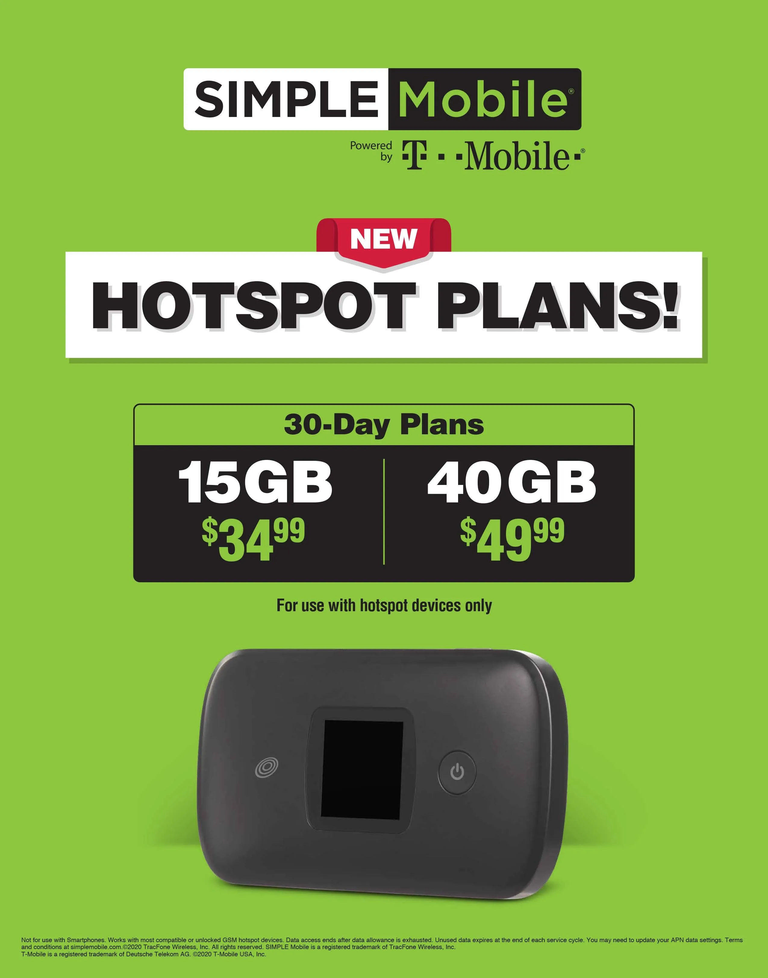 BYOP = Simple Mobile $50 Unlimited Talk, Text, Int'l Text & Data   5gb hotspot   Intl Talk   Sim Card  New Number