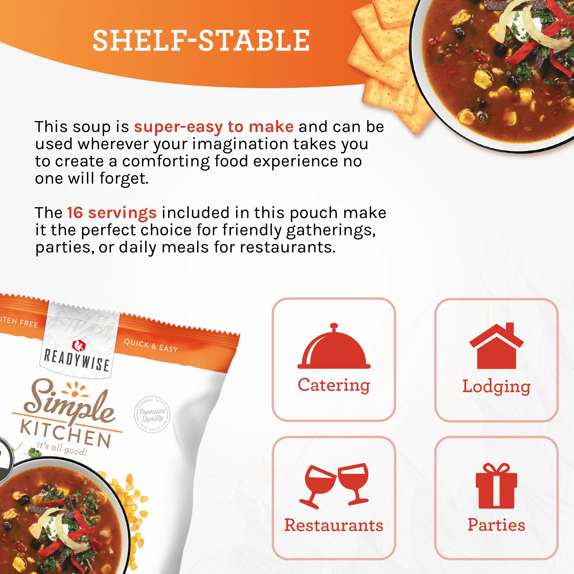 Chicken Tortilla Soup Mix - 16 Servings per Pouch