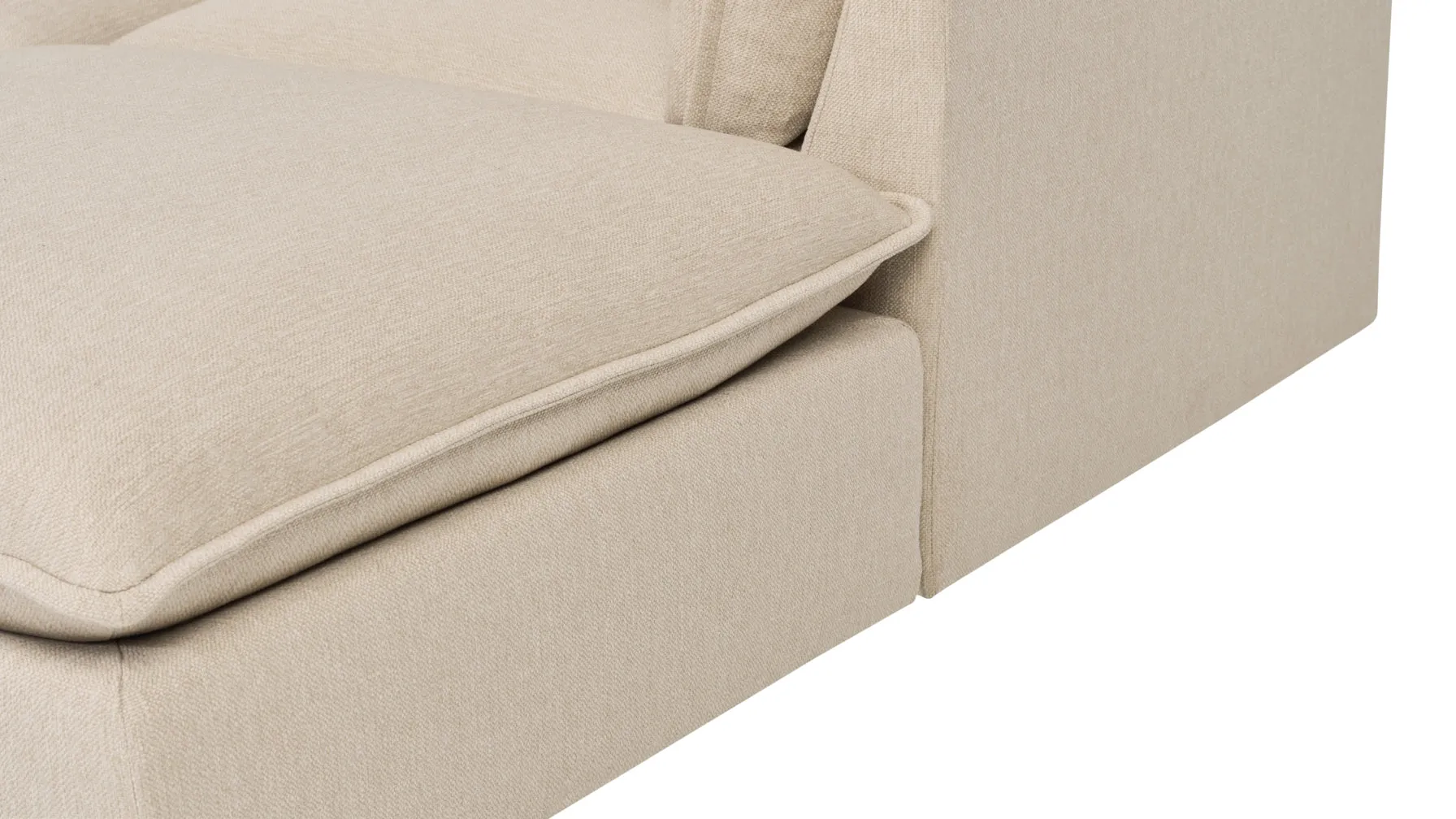 Chill Time 4-Piece Modular Sectional, Biscuit