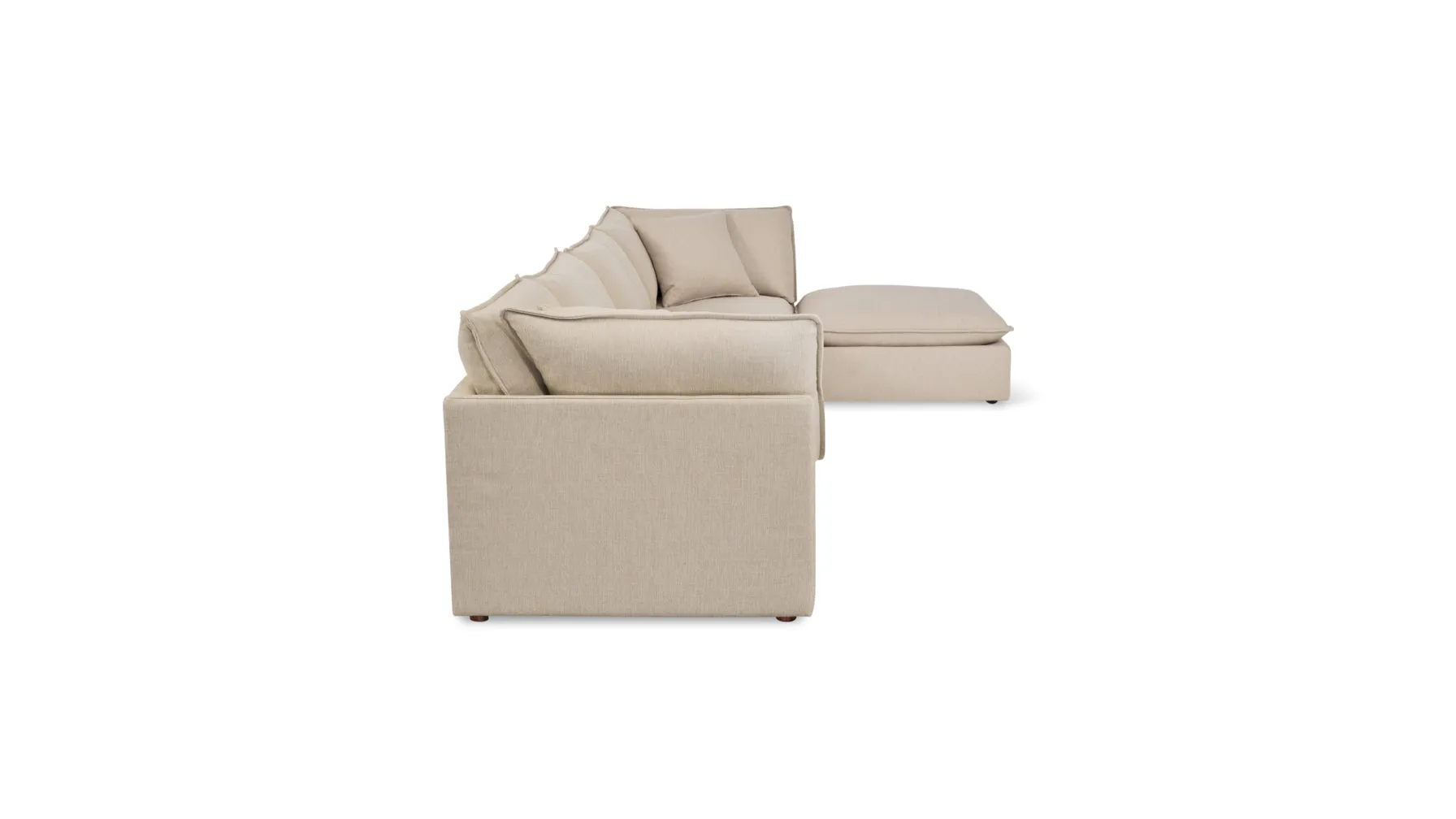Chill Time 4-Piece Modular Sectional, Biscuit