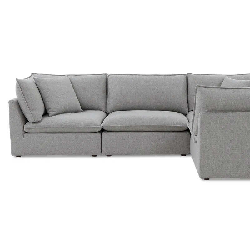 Chill Time 4-Piece Modular Sectional Closed, Heather