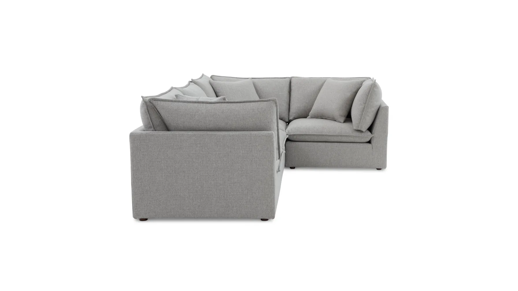 Chill Time 4-Piece Modular Sectional Closed, Heather
