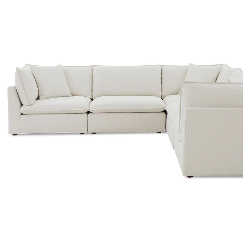 Chill Time 5-Piece Modular Sectional Closed, Birch
