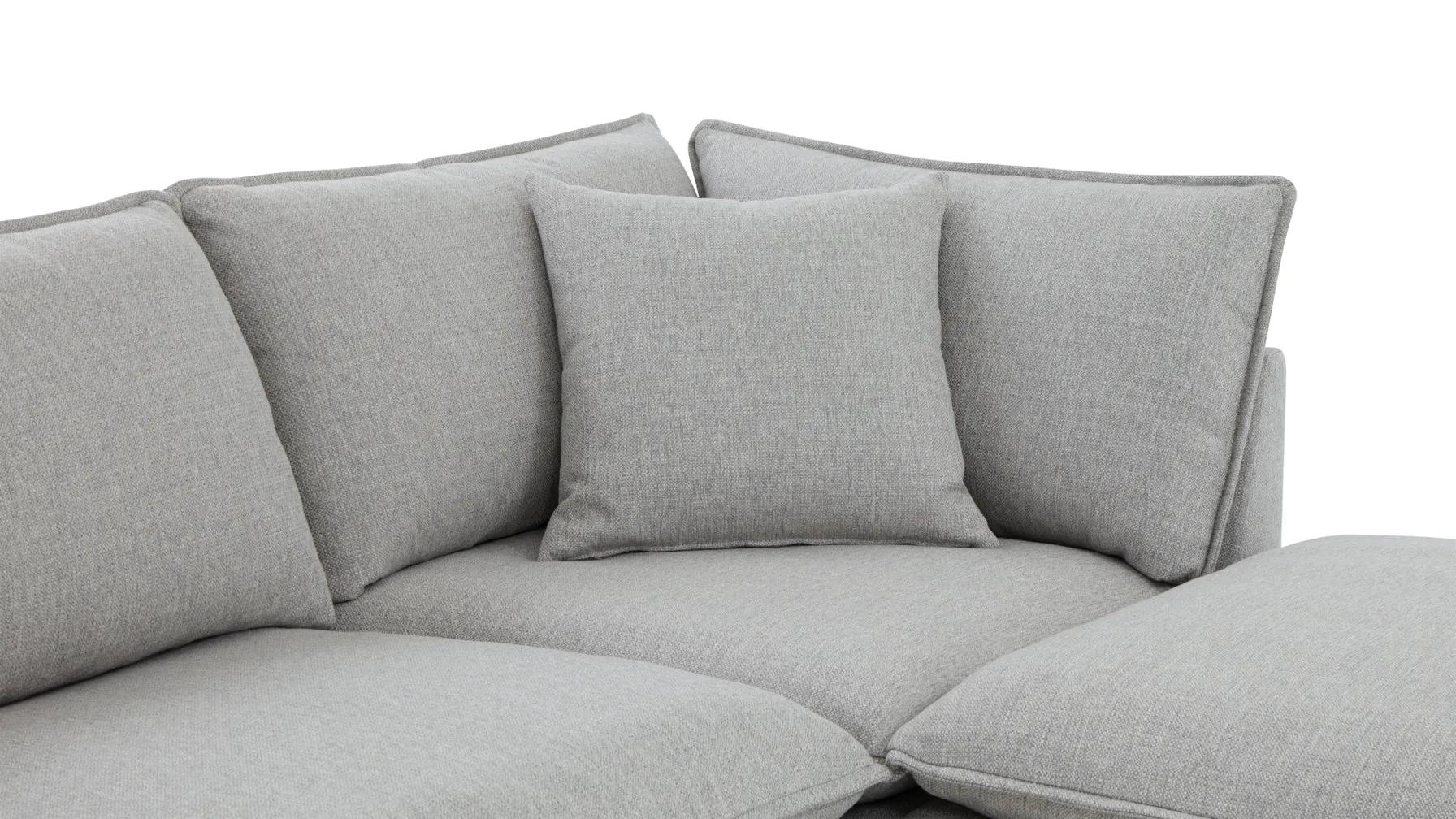 Chill Time 5-Piece Modular U-Shaped Sectional, Heather