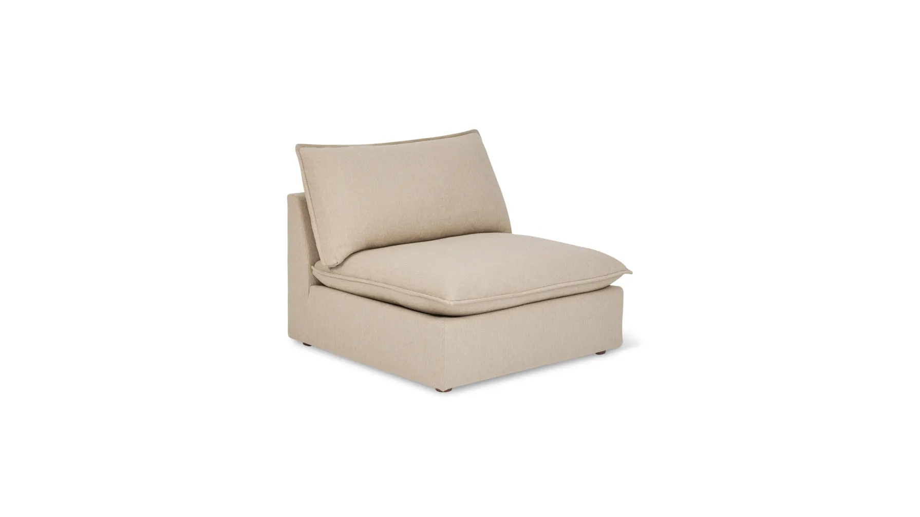 Chill Time Armless Chair, Biscuit
