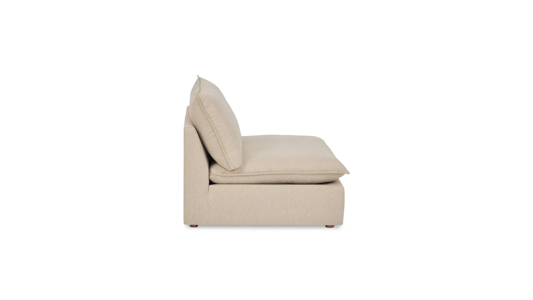 Chill Time Armless Chair, Biscuit