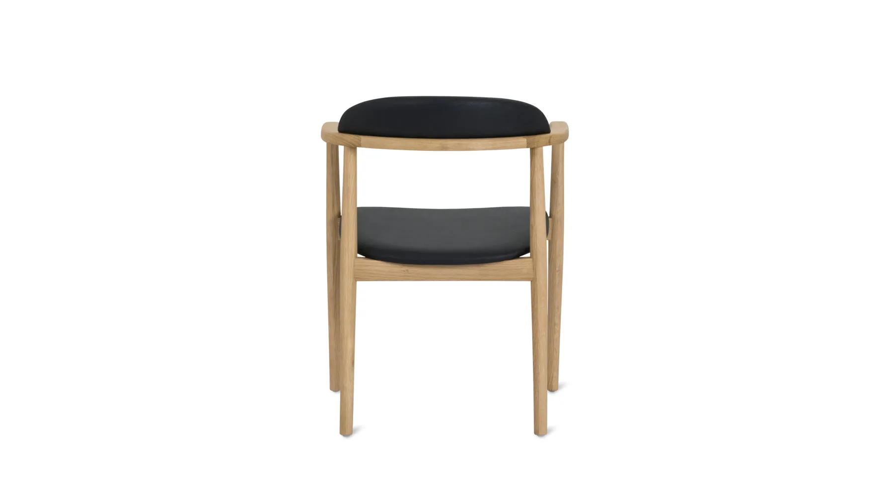 Count On Me Dining Chair, Natural Oak, Black Seat