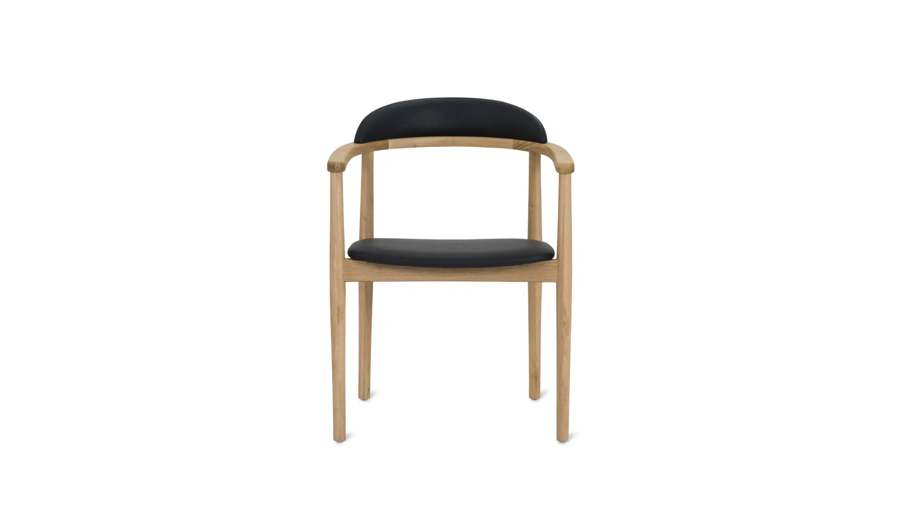 Count On Me Dining Chair, Natural Oak, Black Seat