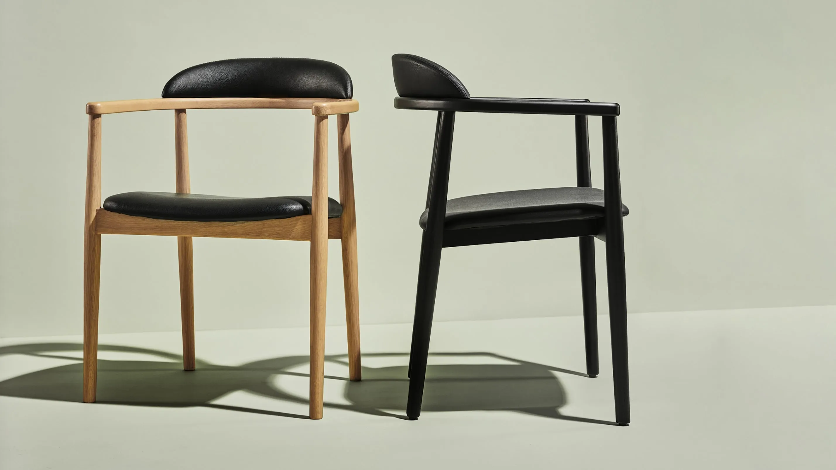 Count On Me Dining Chair, Natural Oak, Black Seat
