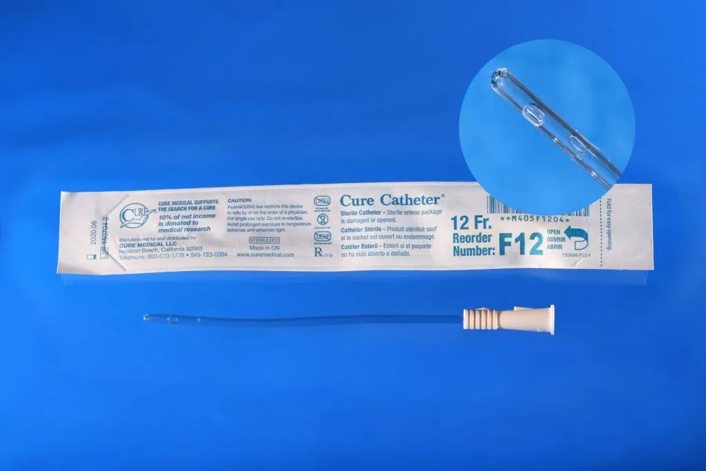 Cure Catheter, Uncoated, Straight Tip, Female 6"