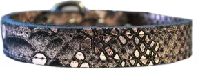 Dragon Skin Genuine Leather Dog Collar Copper Size 18
