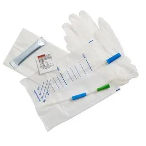 Female GentleCath™ Hydrophilic Urinary Catheter with water sachet and kit