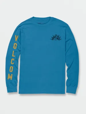 Folden Long Sleeve Tee - Blue Drift