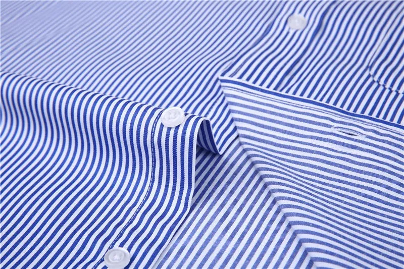 French Cufflinks  Long Sleeve Casual Slim Fit French Cuff Dress Shirts For Men