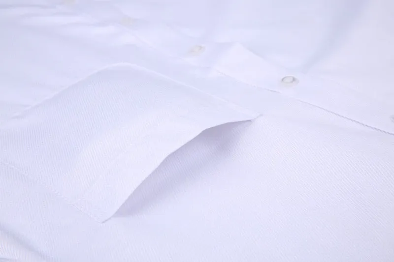 French Cufflinks  Long Sleeve Casual Slim Fit French Cuff Dress Shirts For Men