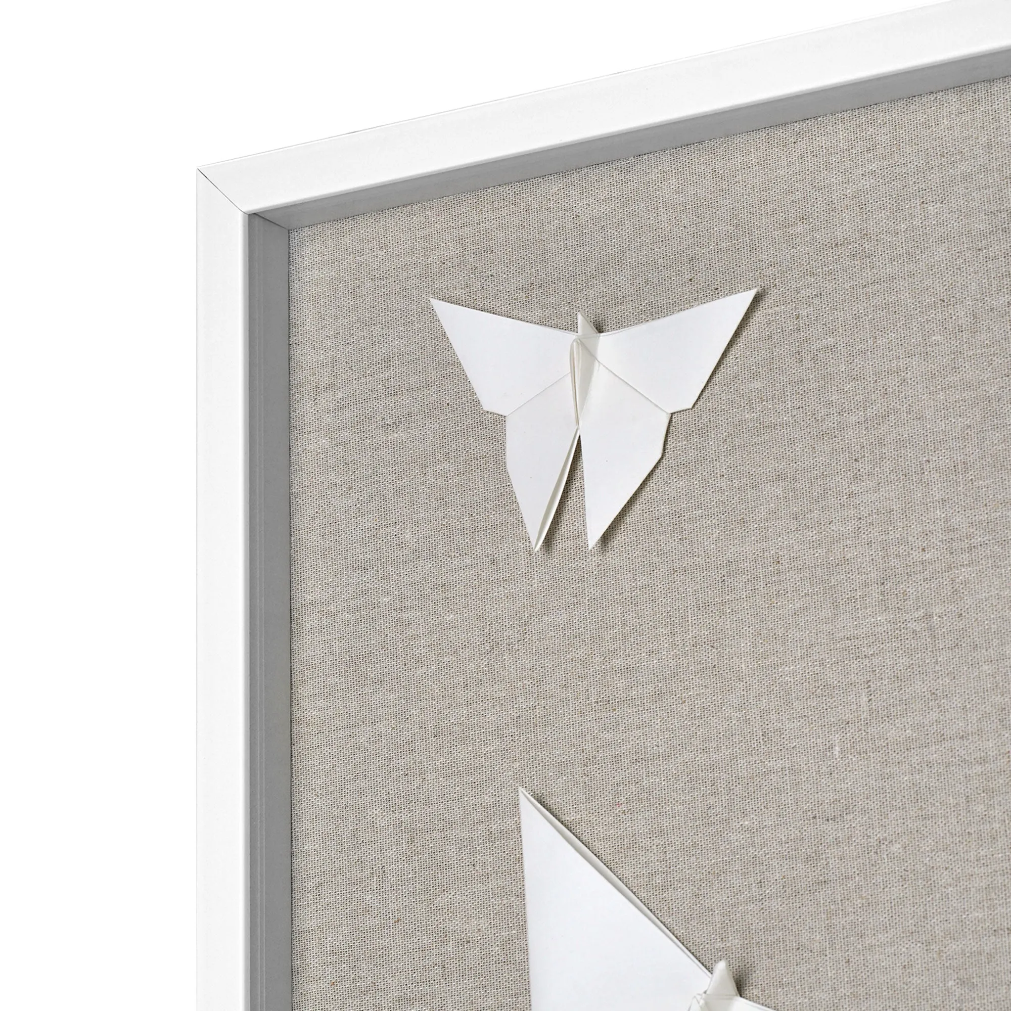 Frozen in Flight Paper and Linen Shadowbox Art