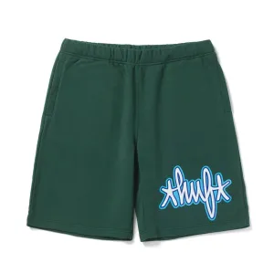 Huf Landmark Fleece Shorts Forest Green