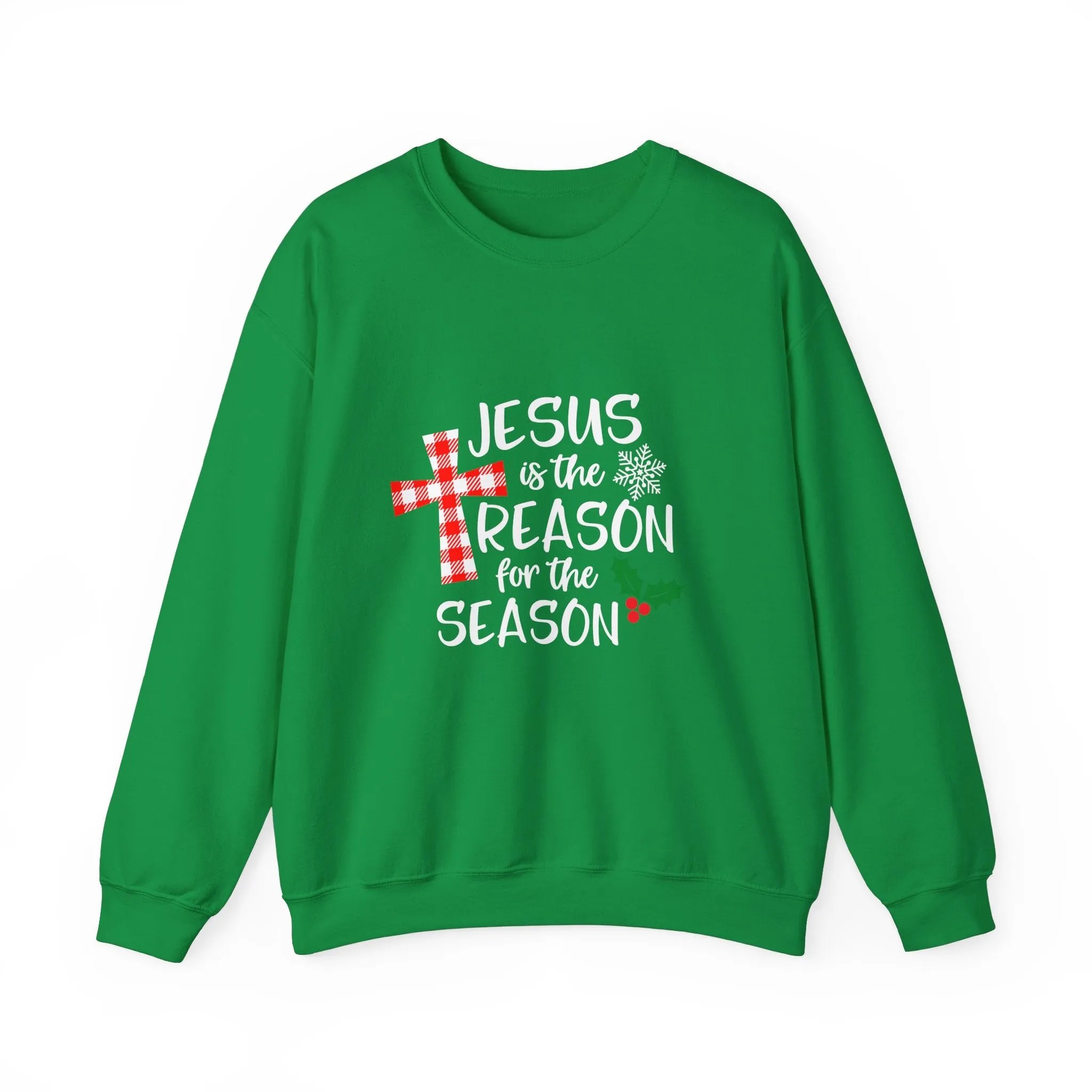 Jesus is the Reason for the Season Unisex Crewneck Sweatshirt, Jesus Shirt, Faith Sweatshirt, Christmas Sweatshirt, Faith Shirt, Christmas Jesus Quotes
