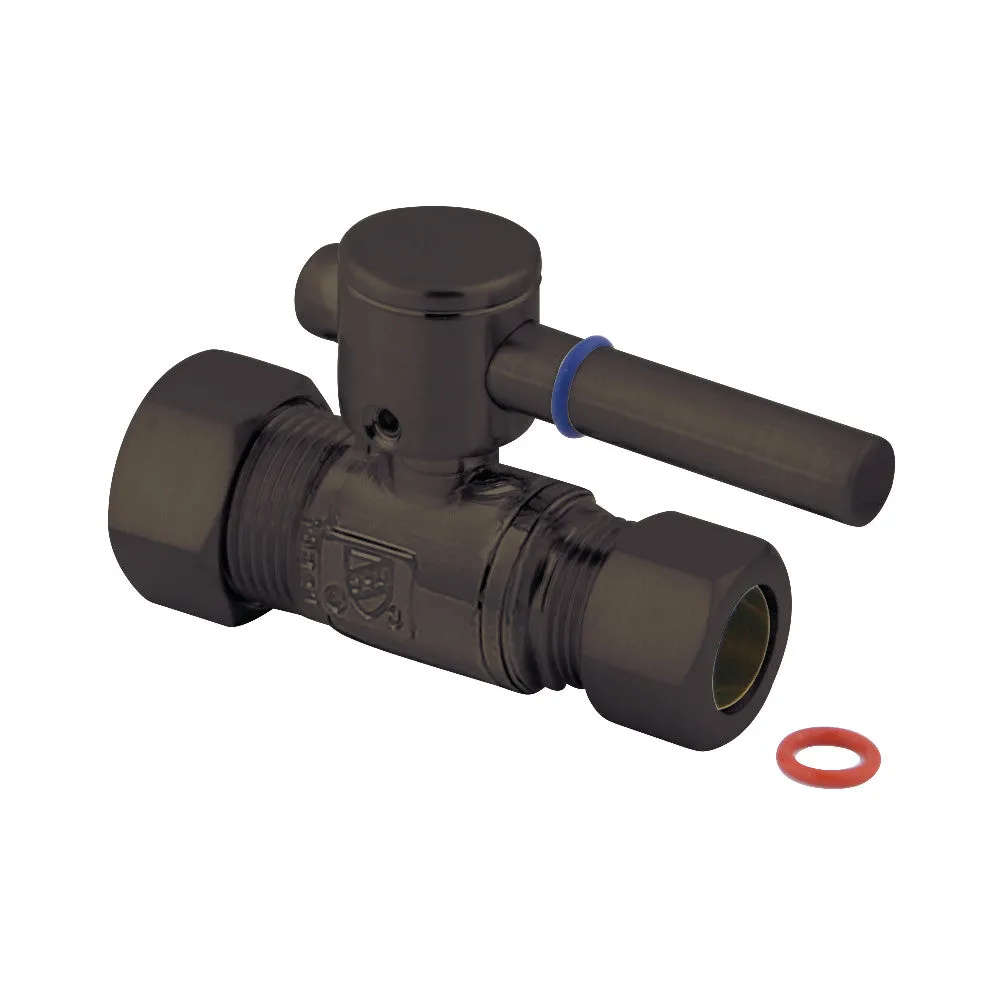 Kingston Brass 5/8" OD Comp X 1/2" OD Comp Straight Shut-Off Valve