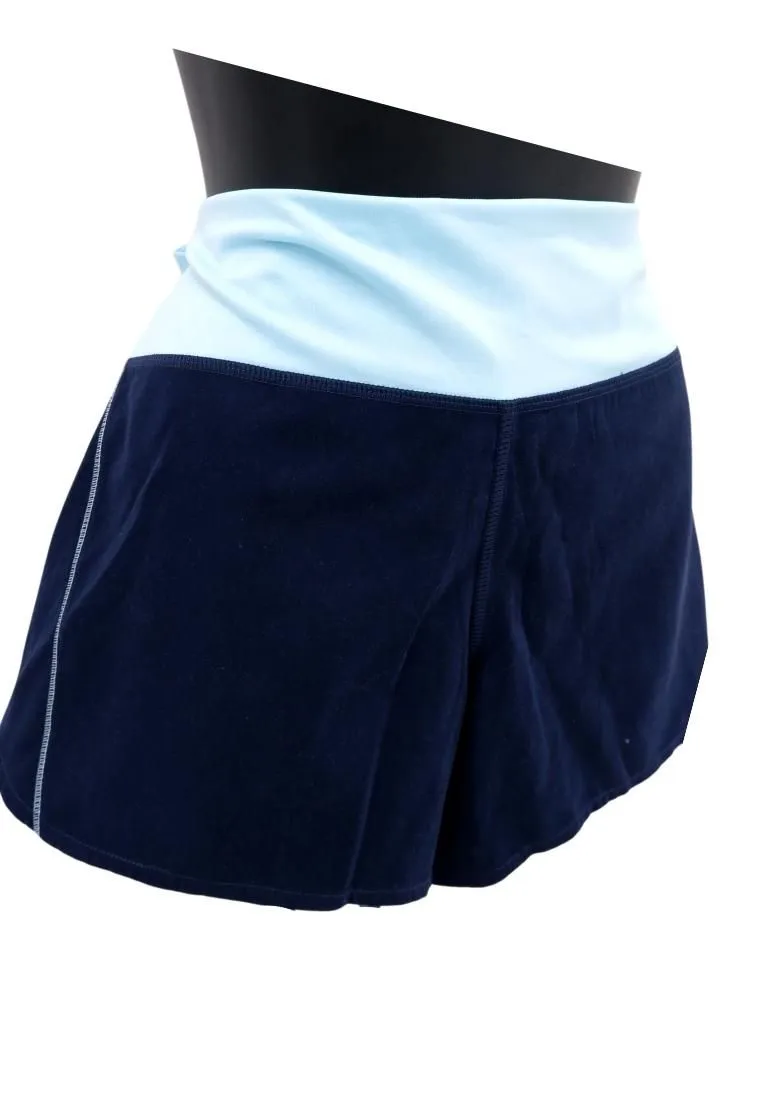 Landmark Girls Teens Dolphin Shorts - Navy - Light Blue