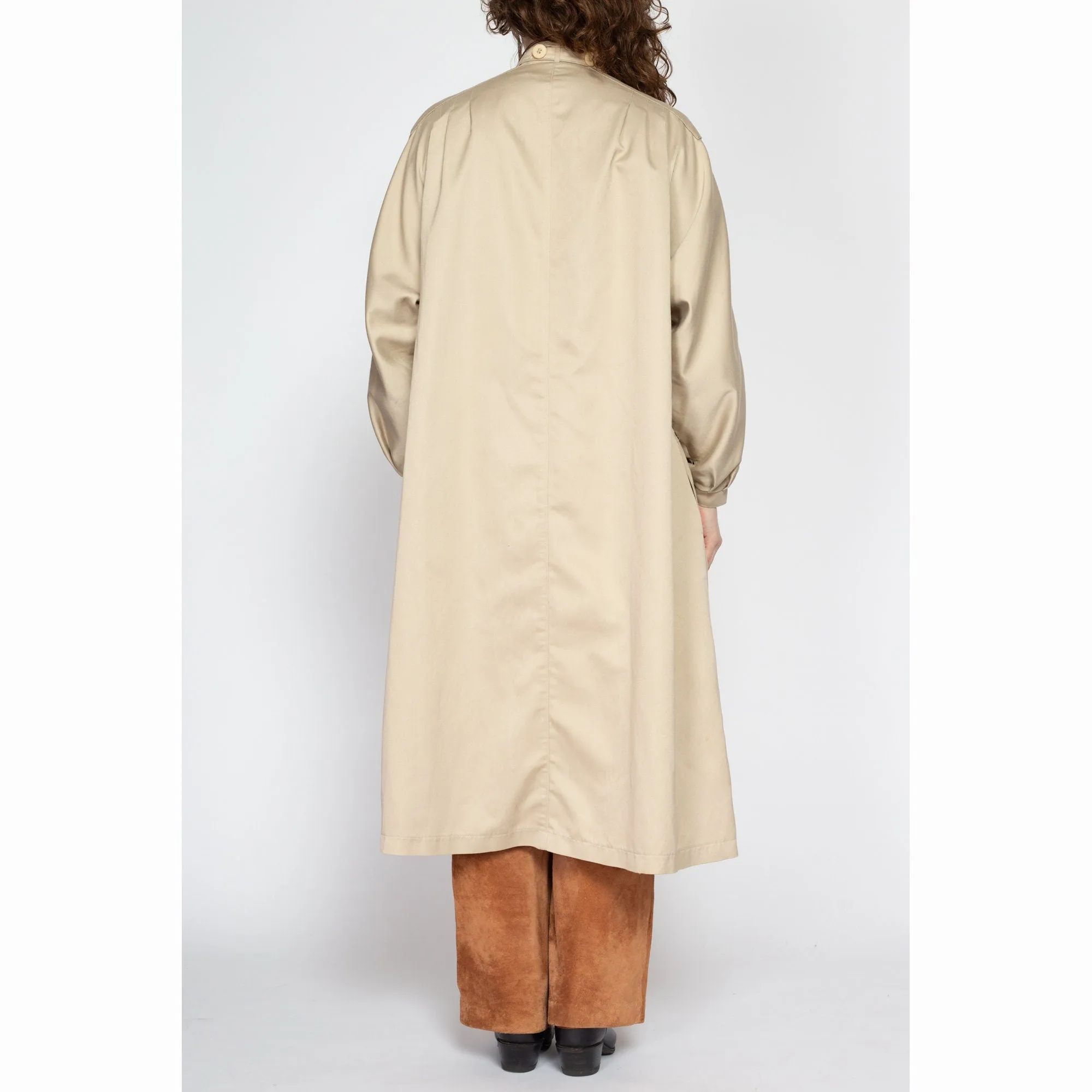Large 80s Misty Harbor Khaki Tent Trench Coat