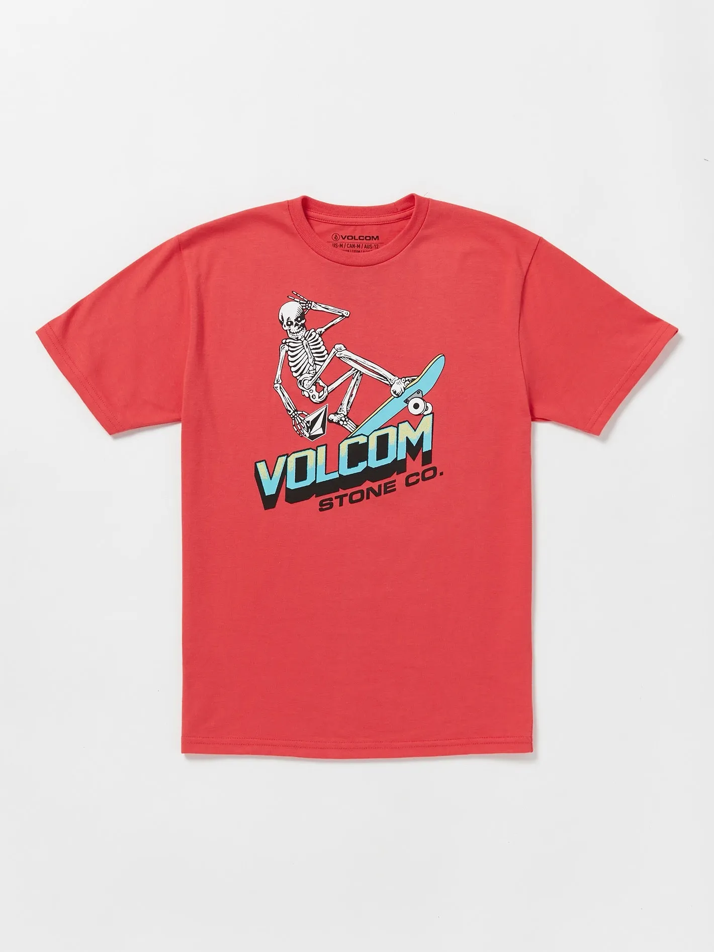 Little Boys Bone Slide Short Sleeve Tee -  Flash Red