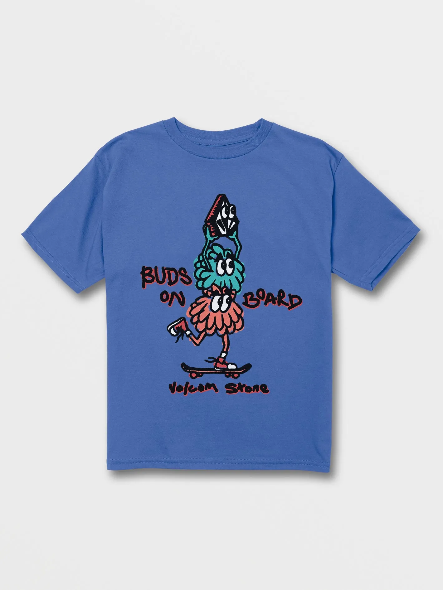 Little Boys Buds On Board Short Sleeve Tee - Marina Blue