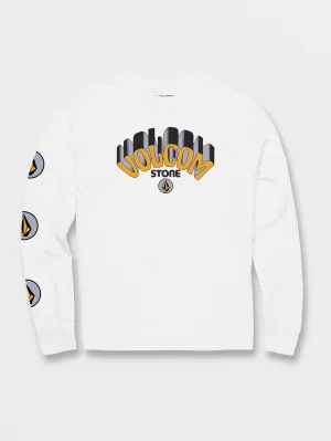 Little Boys Delmarkey Long Sleeve Tee - White