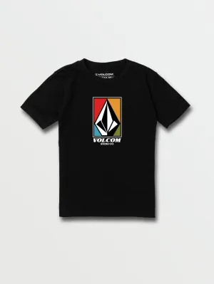 Little Boys Four Up Short Sleeve Tee - Black