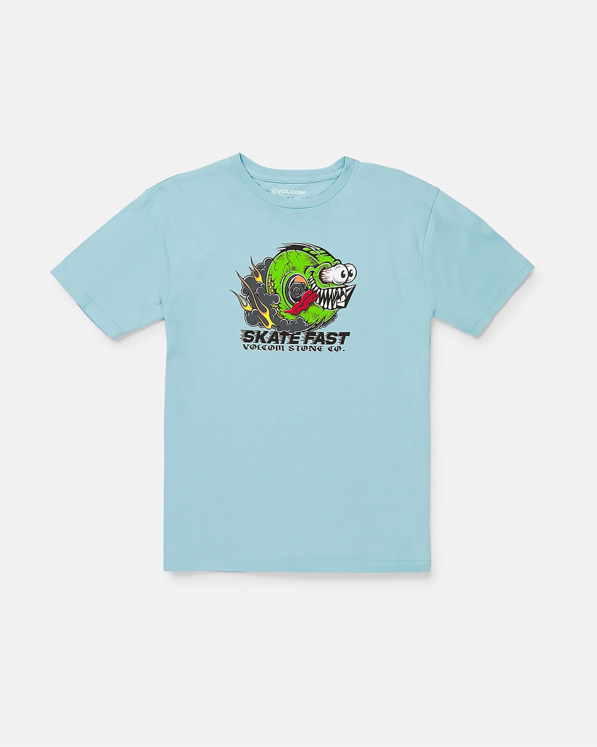 Little Boys Skate Fast Short Sleeve Tee - Sea Blue