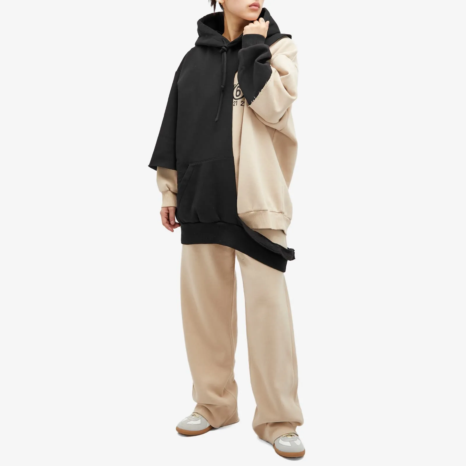Mm6 Maison Margiela Jersey jeans, beige