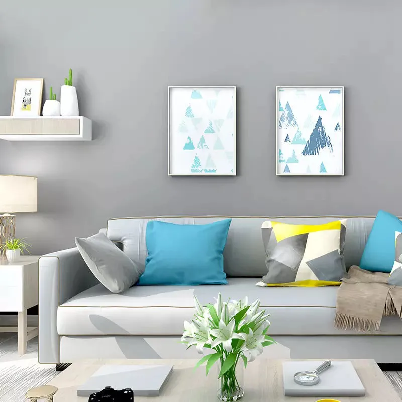 Nordic Style Minimalist Solid Color Wallpaper-Grey (5㎡)