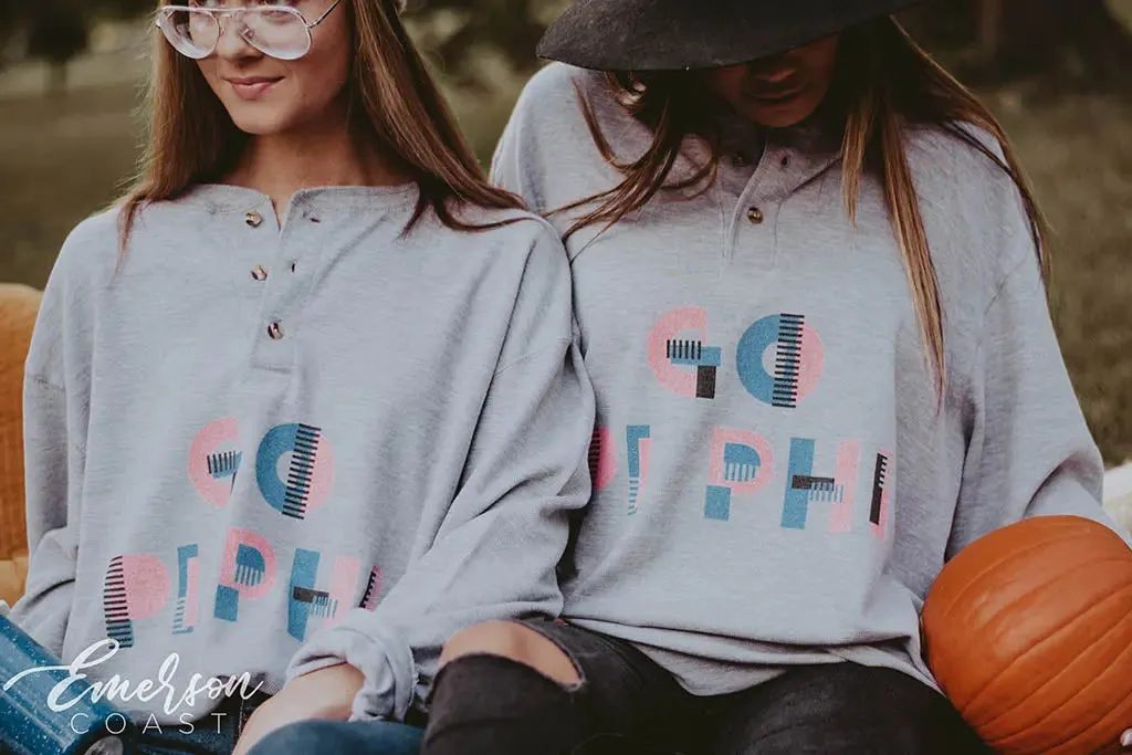 Pi Beta Phi Long Sleeve Thermal Henley