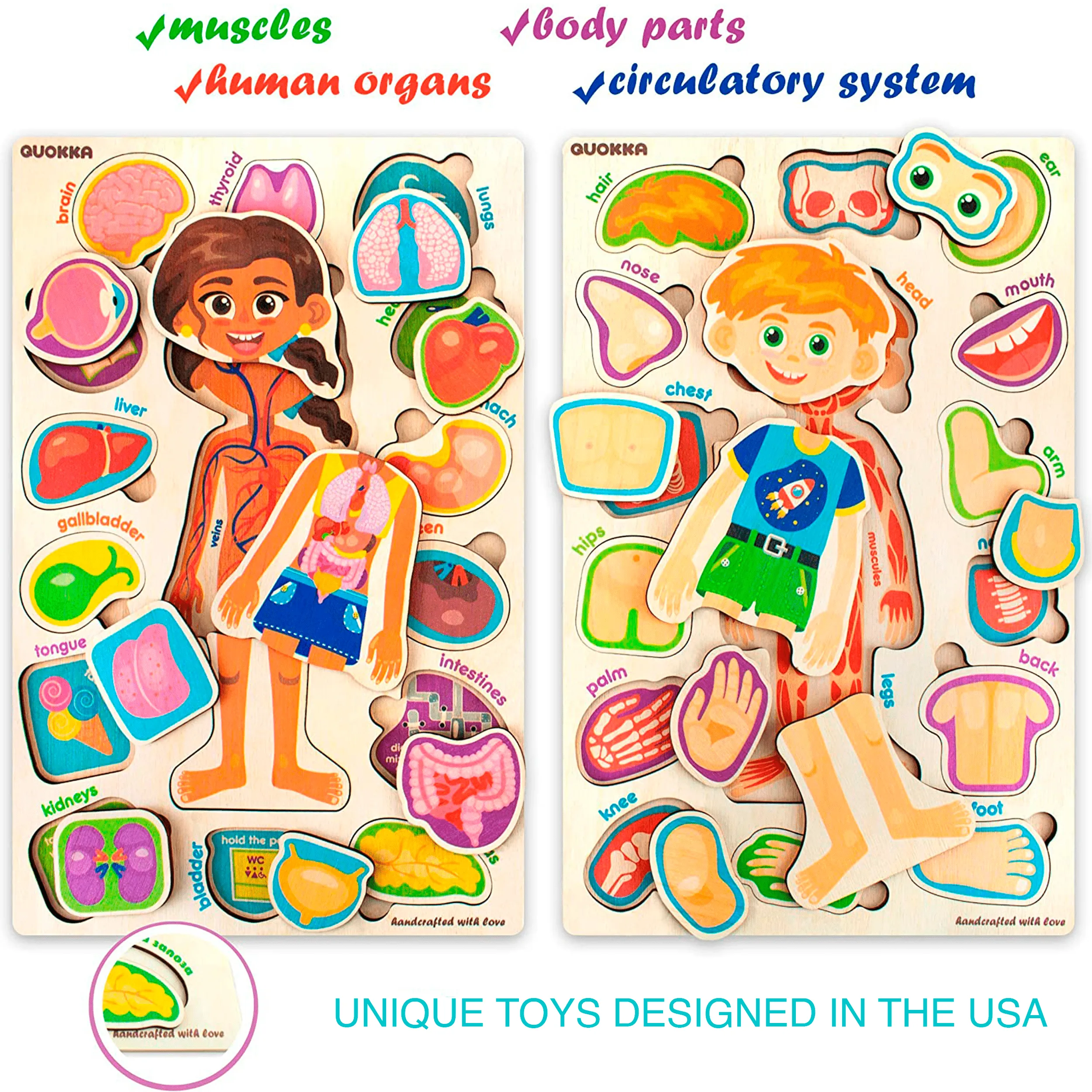 Puzzles for Toddlers Games Our Body Parts