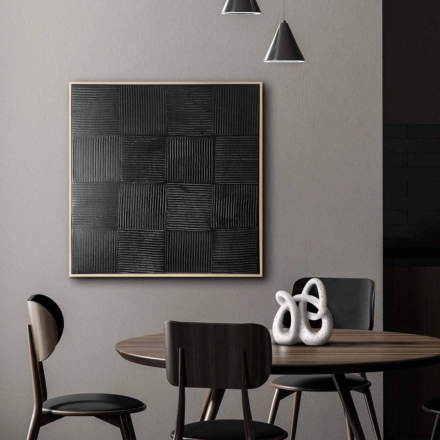 Shadows Over the Plains Framed Textured Print