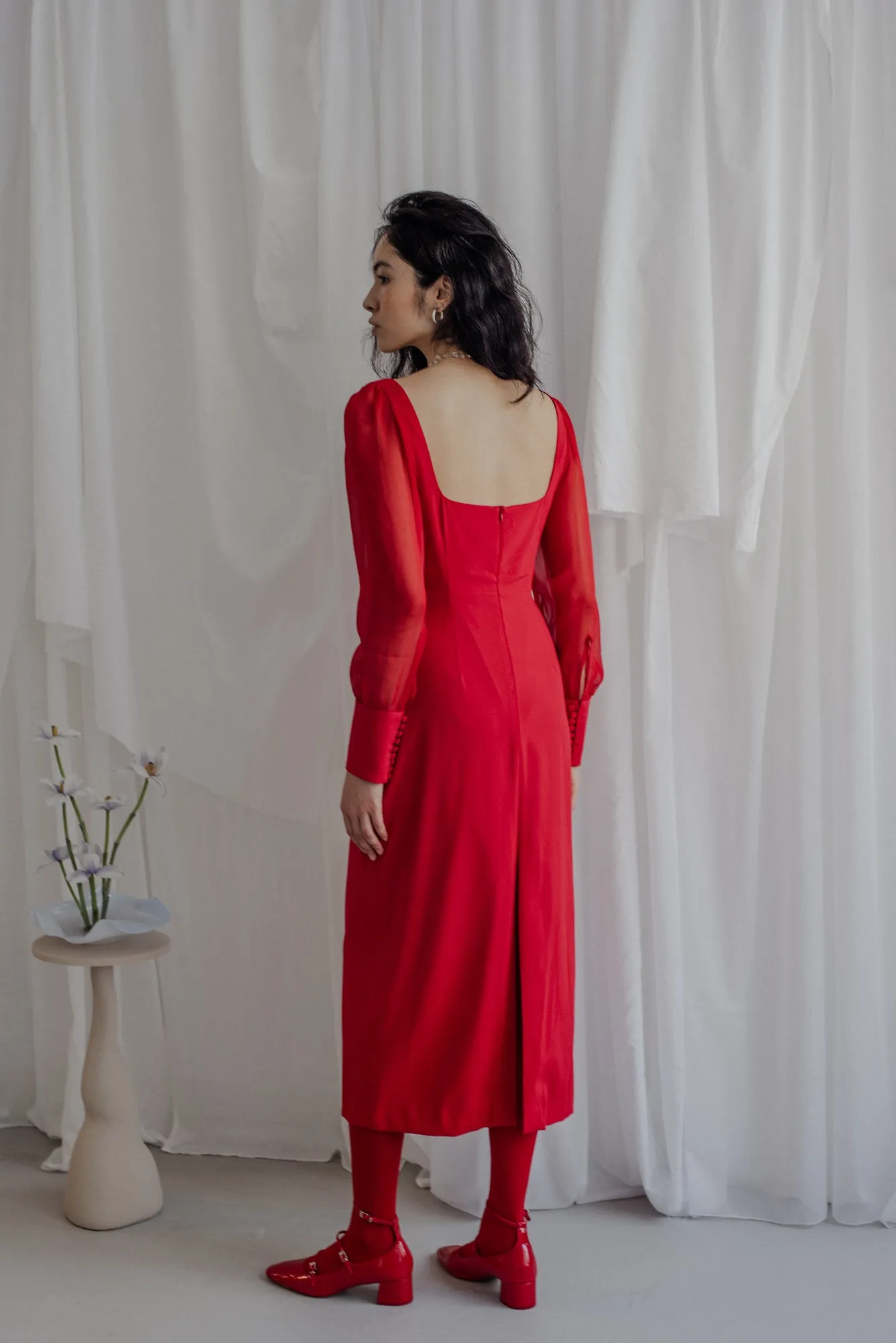 Silk dress "Mona"