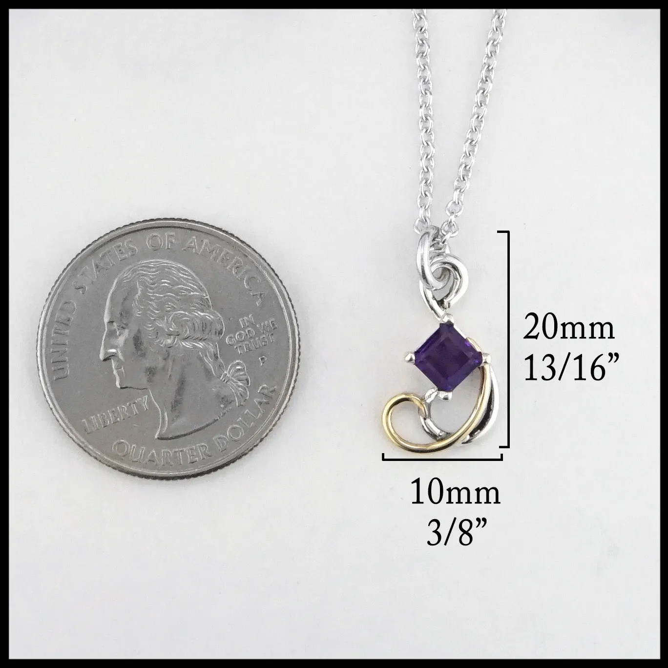 Simple Amethyst Pendant