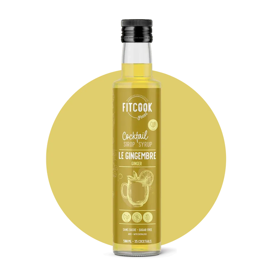 Sirop Keto pour cocktail au gingembre - Le Fit Cook