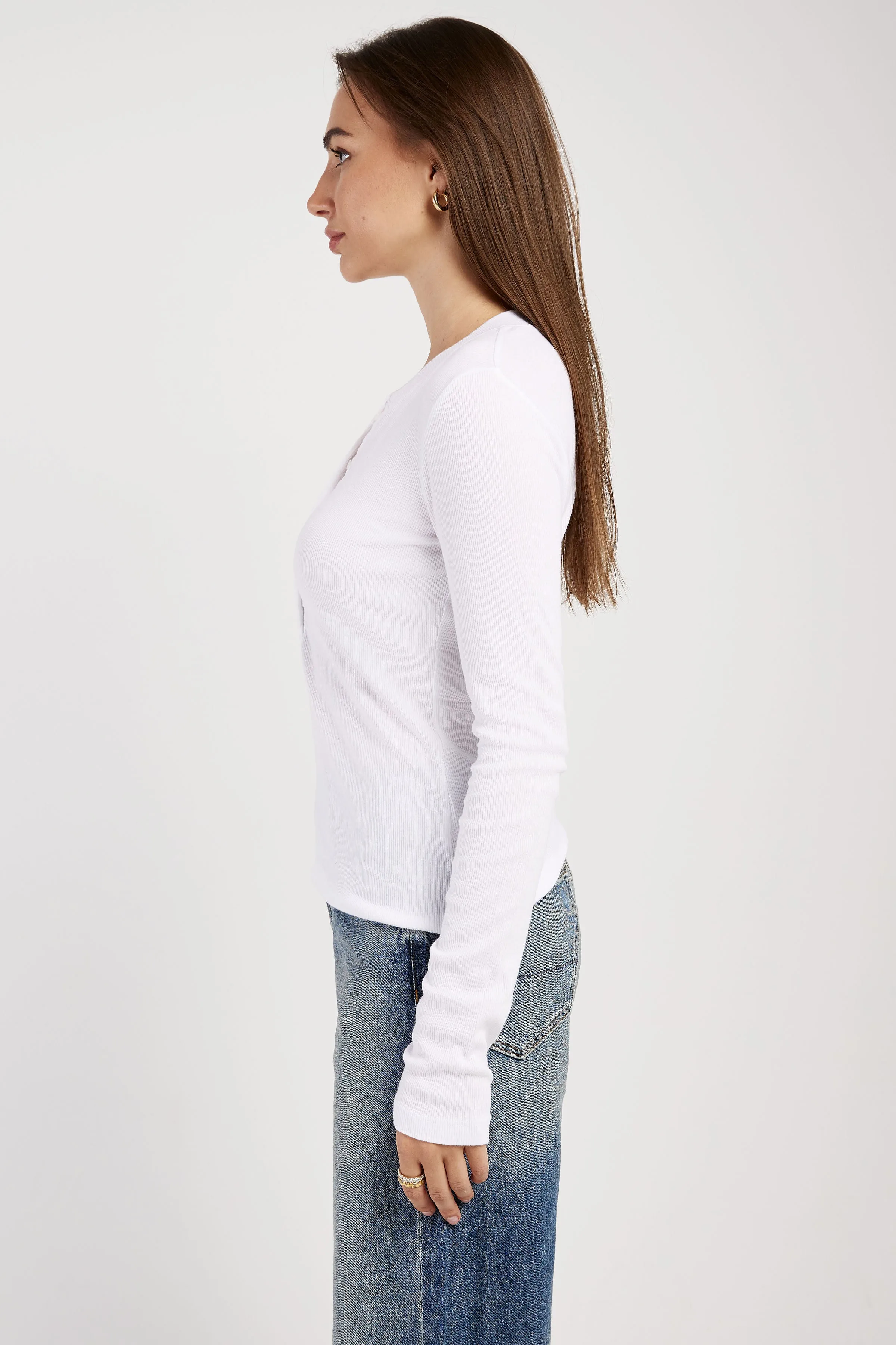 Verona Henley in White